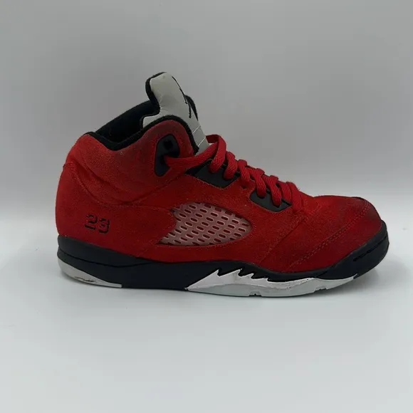 Jordan 5 Retro Raging Bull Basketball Shoes Youth Sz 2Y