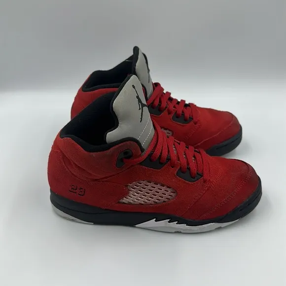 Jordan 5 Retro Raging Bull Basketball Shoes Youth Sz 2Y
