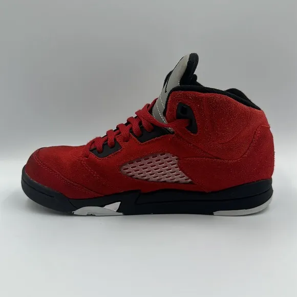 Jordan 5 Retro Raging Bull Basketball Shoes Youth Sz 2Y