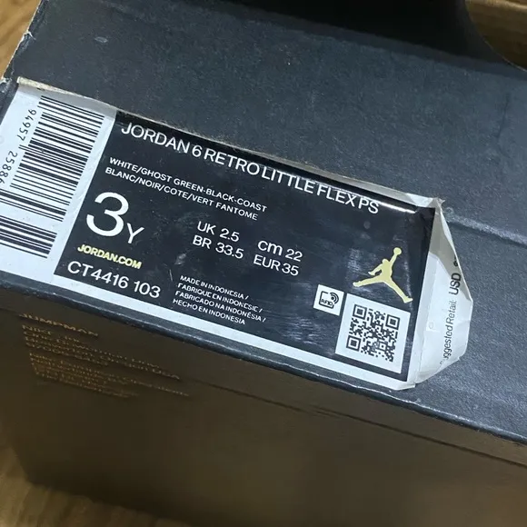 Jordan 6 Retro Little Flex PS Shoes