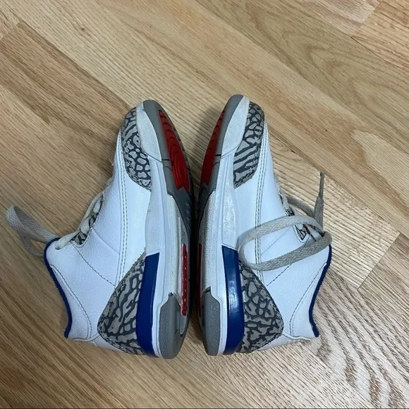Jordan Retro 3 BT Toddler Shoes Sz 9 Sneakers Kids White Blue True Nike