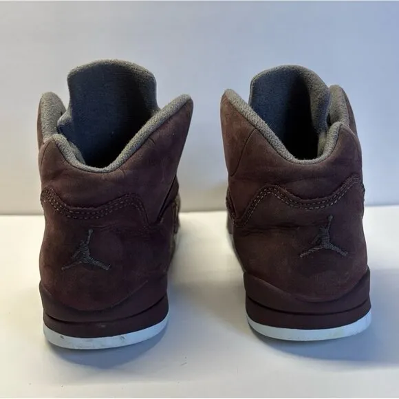 Jordan Retro 5 (size 3Y) Maroon Red and Gray