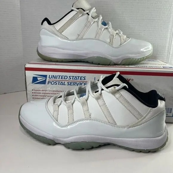 Jordan 11 Low Retro Legend Blue AV2187-117 Size 12 Mens