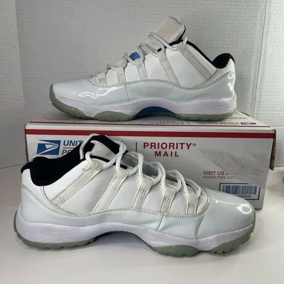 Jordan 11 Low Retro Legend Blue AV2187-117 Size 12 Mens