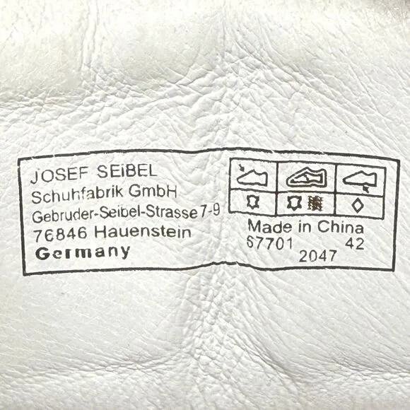 Josef Seibel Caren 01 Womens Size 11 Leather Sneakers Shoes Platin Metallic