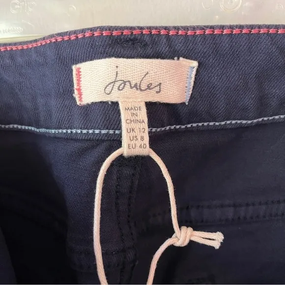 Joules Connie Wide Leg Crop Pants in Navy