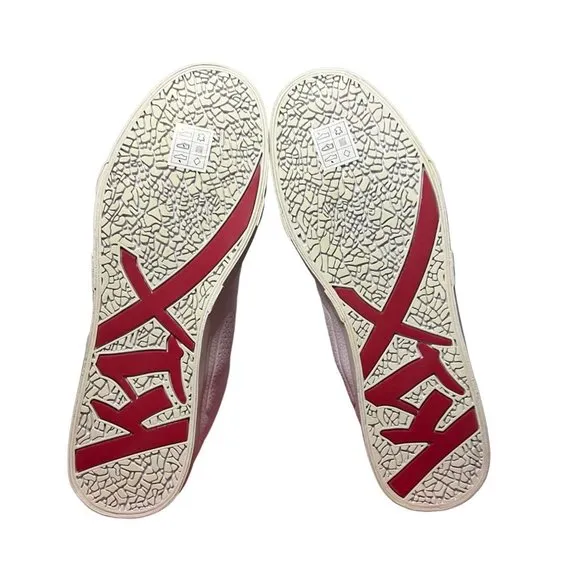 K1X Shoes Mens Size 11 White Leather Fashion Sneaker Play Hard Casual Mid Top