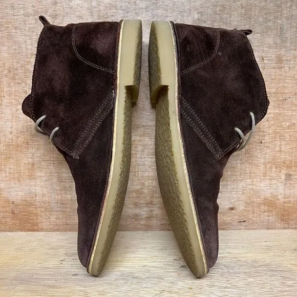 KG Kurt Geiger Men Size 11 US, 44 EU Shoes Ankle Desert Brown Suede Chukka Boots