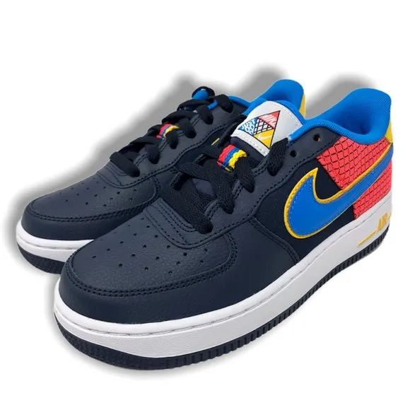 Kids Nike Air Force 1 One Now GS Obsidian Blue NEW