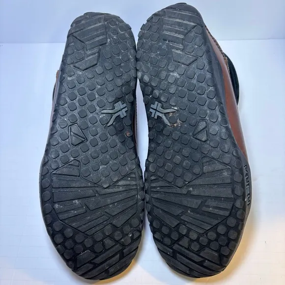 Kuru Quest Boots for Plantar Fasciitis Men's Size 11 Shoes Brown Leather Moc Toe