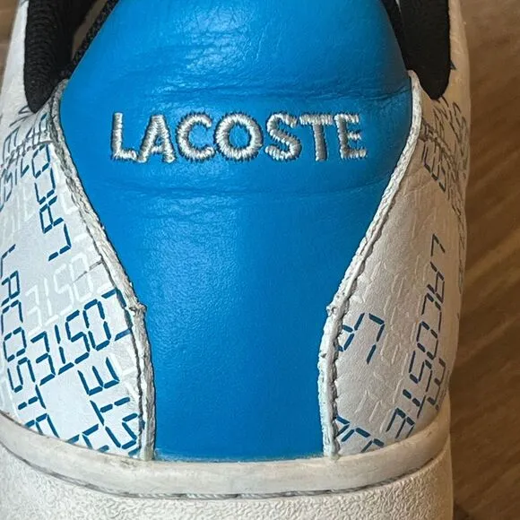 Lacoste Carnaby Leather Tennis Shoes‎ Digi White Logo Mens 10.5 UK 9.5 EU 44