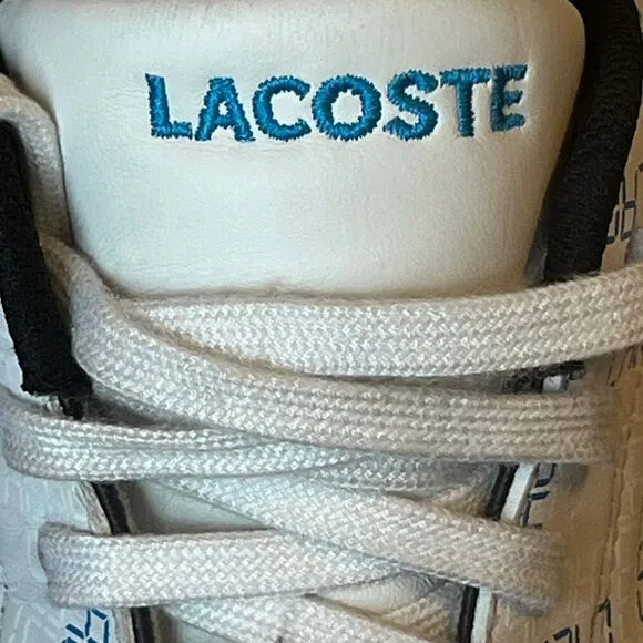Lacoste Carnaby Leather Tennis Shoes‎ Digi White Logo Mens 10.5 UK 9.5 EU 44
