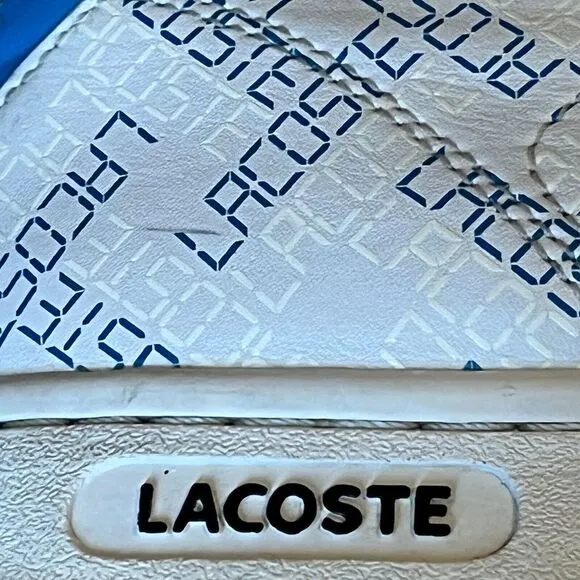 Lacoste Carnaby Leather Tennis Shoes‎ Digi White Logo Mens 10.5 UK 9.5 EU 44