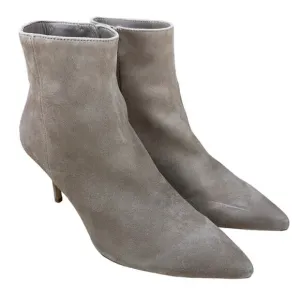 L'AGENCE Aimee Suede Ankle Boots Beige Women's Size 39.5 (US 9.5) NWOB