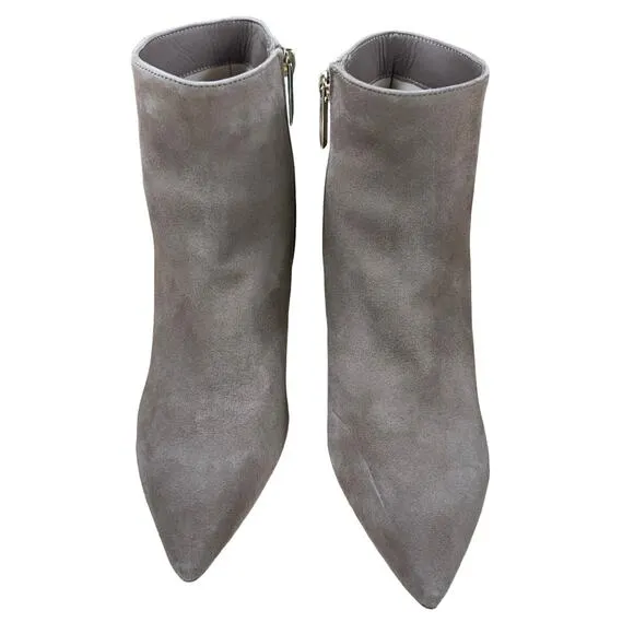 L'AGENCE Aimee Suede Ankle Boots Beige Women's Size 39.5 (US 9.5) NWOB