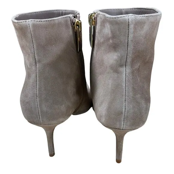 L'AGENCE Aimee Suede Ankle Boots Beige Women's Size 39.5 (US 9.5) NWOB