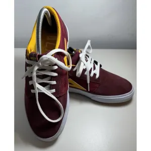 Lakai Skate Shoes, Men's 6.5, Burgundy/Yellow/Hite