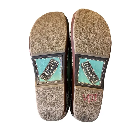 L’Artiste By Spring Step Anchorbank Sky Blue NWOT Slip On Clog Shoes Boho Sz 41
