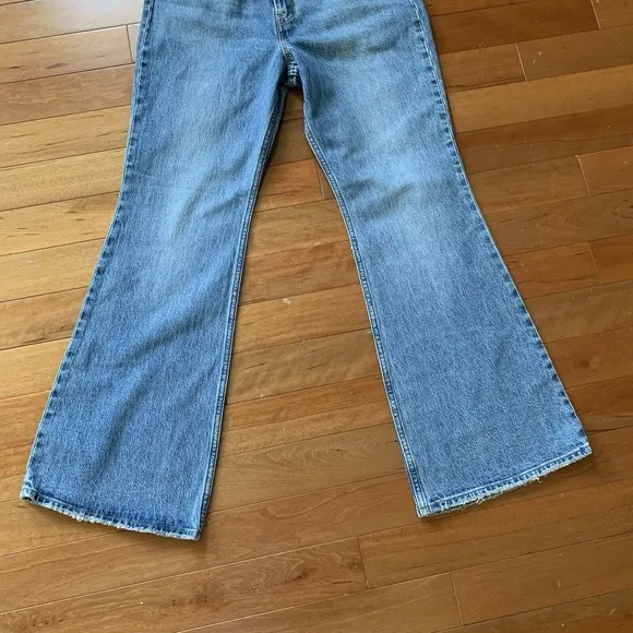 Levi's 70s High Flare Jeans Slim Fit High Rise Denim Blue Women's Size 30 x 32