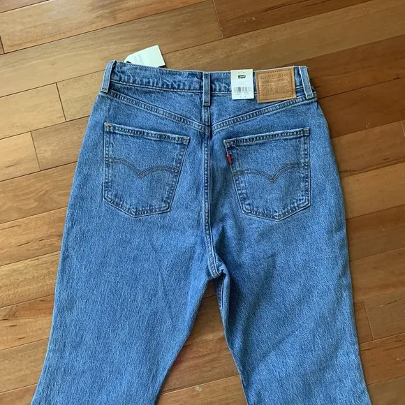 Levi's 70s High Flare Jeans Slim Fit High Rise Denim Blue Women's Size 30 x 32