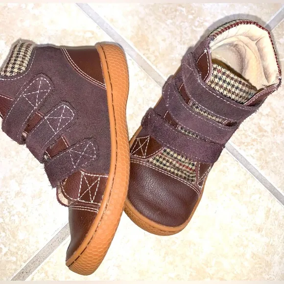 LIVIE &amp; LUCA BOYS Brown leather boots boys size 11