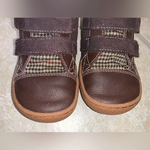 LIVIE &amp; LUCA BOYS Brown leather boots boys size 11