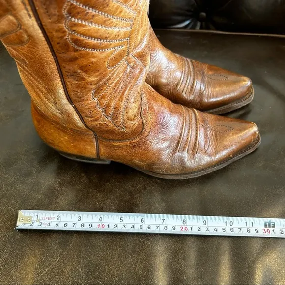 Loblan Men's Brown Cowboy &amp; Western Boots size 9.5