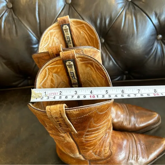 Loblan Men's Brown Cowboy &amp; Western Boots size 9.5