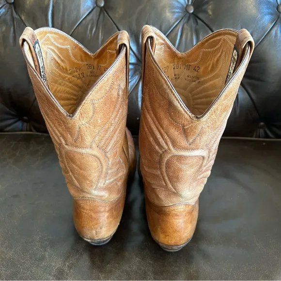 Loblan Men's Brown Cowboy &amp; Western Boots size 9.5