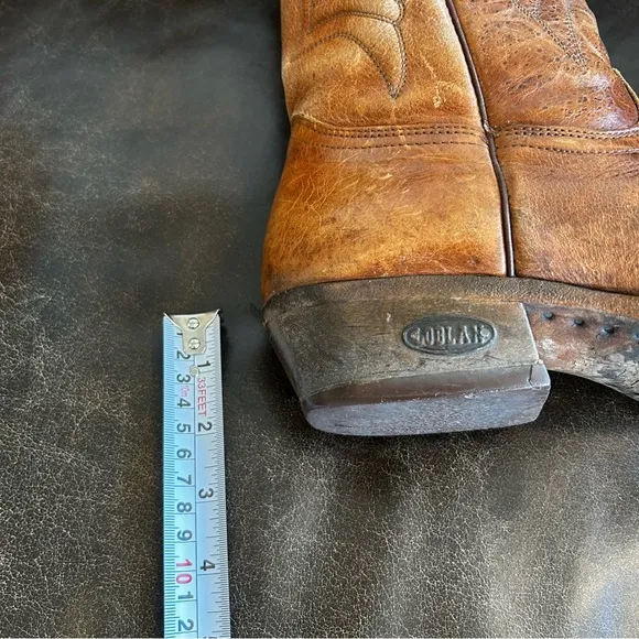 Loblan Men's Brown Cowboy &amp; Western Boots size 9.5