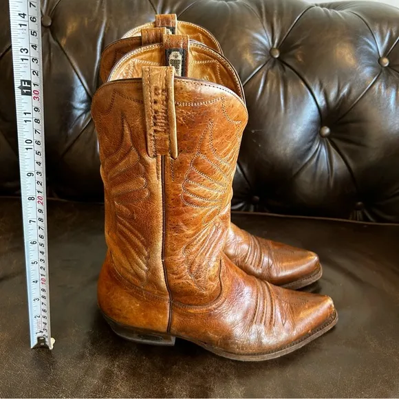 Loblan Men's Brown Cowboy &amp; Western Boots size 9.5