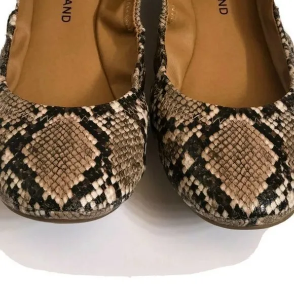 Lucky Brand Women's Shoes 9 Leather Ballet animal