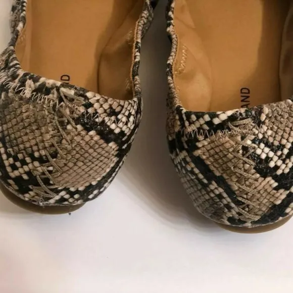 Lucky Brand Women's Shoes 9 Leather Ballet animal