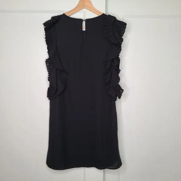 Lulu's We Got The Pleat Statement Sleeve Dress LBD