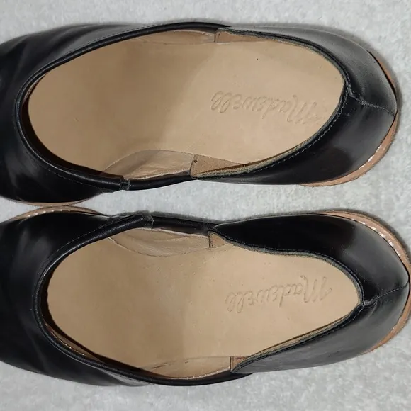 Madewell The Brady Lowcut Bootie Black Leather Size 9