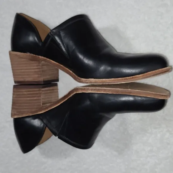 Madewell The Brady Lowcut Bootie Black Leather Size 9