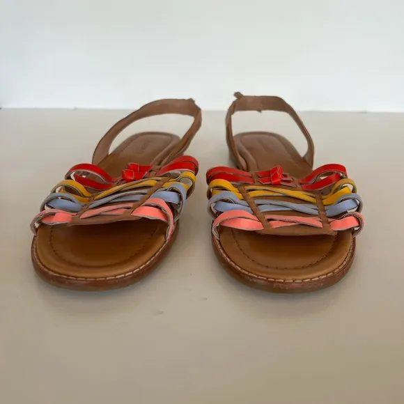 Madewell The Maya Huarache Leather Sandal, Size 9.5