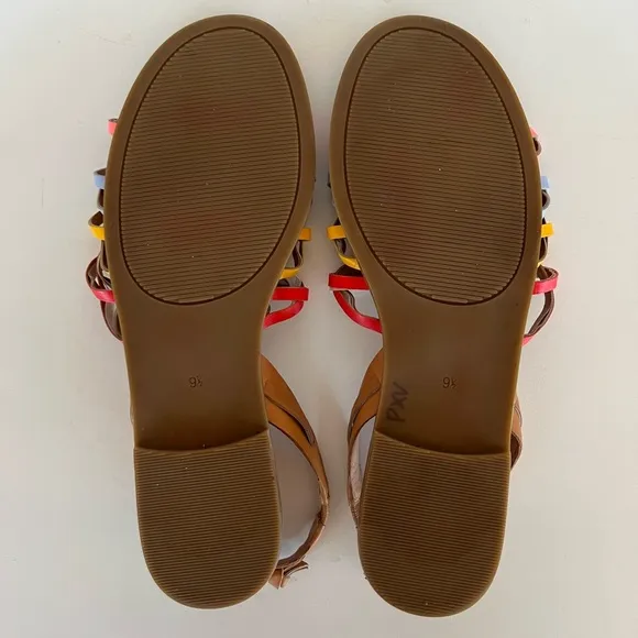 Madewell The Maya Huarache Leather Sandal, Size 9.5
