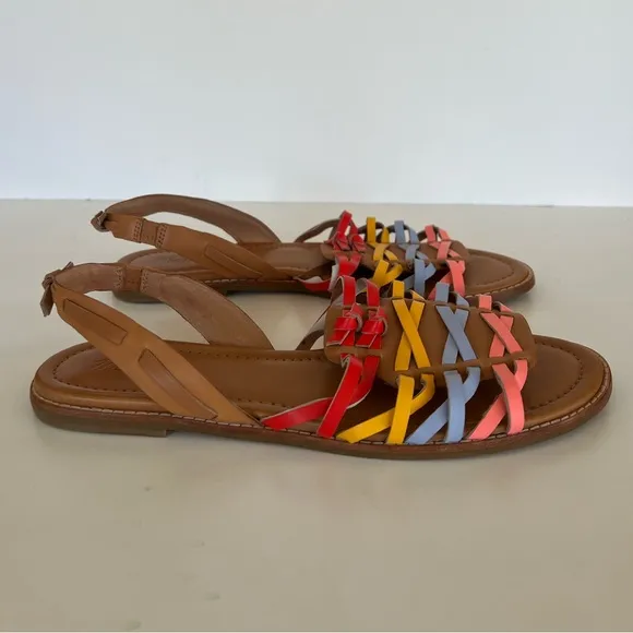 Madewell The Maya Huarache Leather Sandal, Size 9.5
