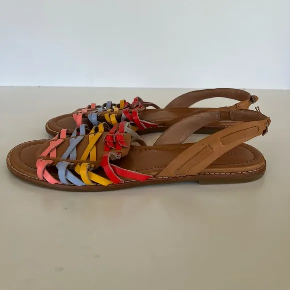 Madewell The Maya Huarache Leather Sandal, Size 9.5