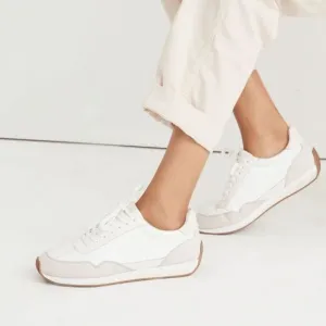 Madewell MWL League Sneakers Washed Nubuck Cloud Linen Multi Athletic Shoes 10.5