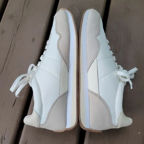 Madewell MWL League Sneakers Washed Nubuck Cloud Linen Multi Athletic Shoes 10.5