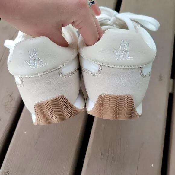 Madewell MWL League Sneakers Washed Nubuck Cloud Linen Multi Athletic Shoes 10.5