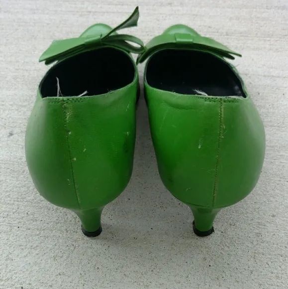 Marc Jacobs green leather shoes