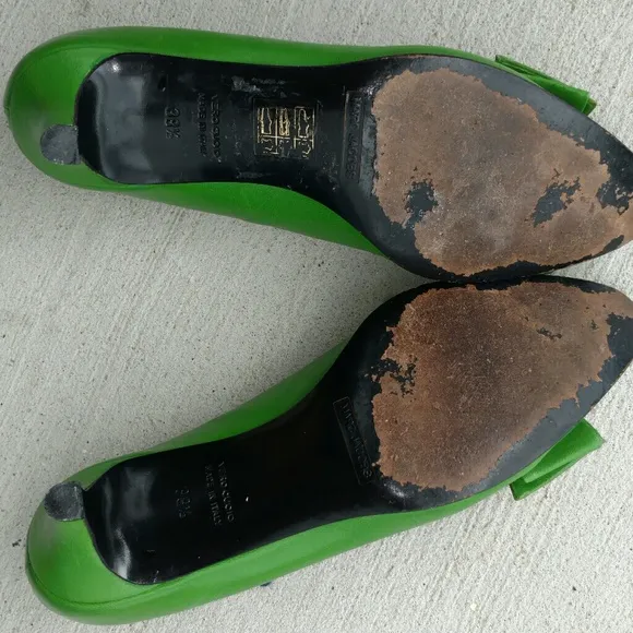 Marc Jacobs green leather shoes