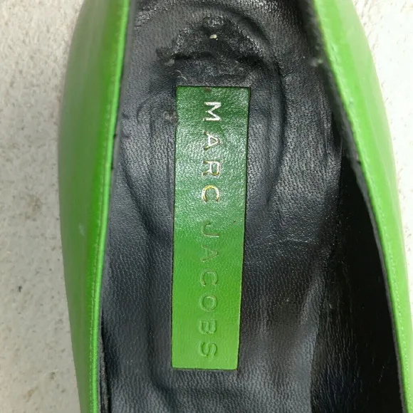 Marc Jacobs green leather shoes
