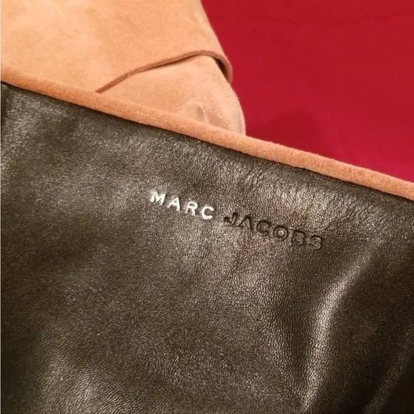 Marc Jacobs pink suede boots blush
