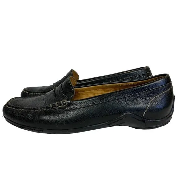 Martin Dingman  Bill Black Leather Penny Driving Loafer Shoes Size 11