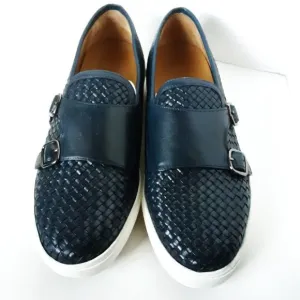 Massimo Dutti Men's 42 US 10M Blue Lightweight Loafer Leather Shoes
