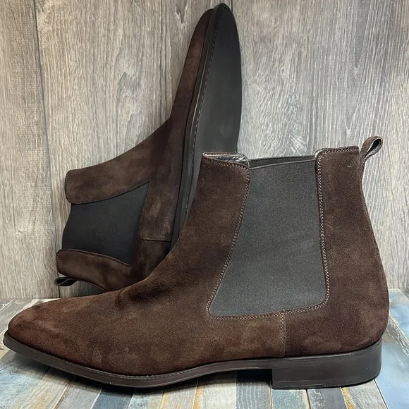MASSIMO EMPORIO Men’s Brown Suede Ankle Boots Sz 13